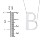 Engravable Asymmetrical Initial Necklace - B – Sterling Silver