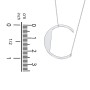 Engravable Asymmetrical Initial Necklace - C