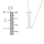 Engravable Asymmetrical Initial Necklace - I