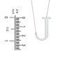 Engravable Asymmetrical Initial Necklace - J