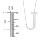 Engravable Asymmetrical Initial Necklace - J – Sterling Silver
