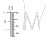 Engravable Asymmetrical Initial Necklace - M – Sterling Silver
