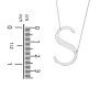 Engravable Asymmetrical Initial Necklace - S
