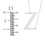 Engravable Asymmetrical Initial Necklace - Z