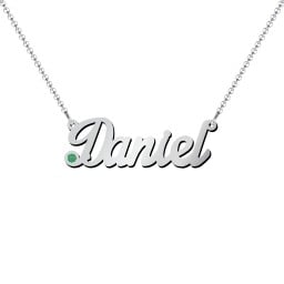 Personalized Birthstone Name Necklace