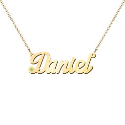 Personalized Birthstone Name Necklace