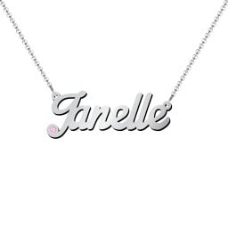 Personalized Birthstone Name Necklace