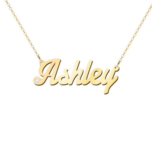 Personalized Birthstone Name Necklace