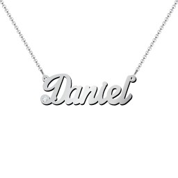 Personalized Birthstone Name Necklace in 925 Sterling Silver with Cubic Zirconia
