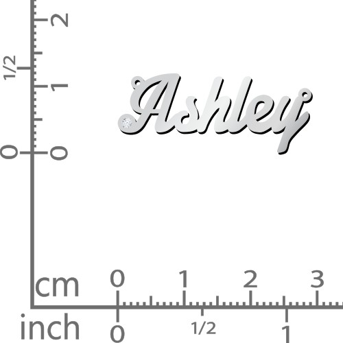 Personalized Birthstone Name Necklace – Sterling Silver with Cubic Zirconia