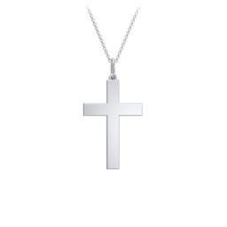 Classic Engravable Cross Necklace