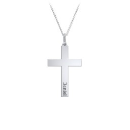 Classic Engravable Cross Necklace