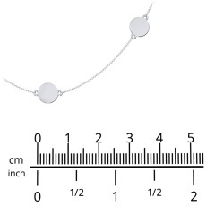 Engravable Disc Station Necklace