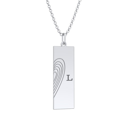 Engravable Split Bar Couples Necklace Set