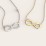 Engravable Two Name Infinity Necklace