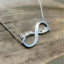 Engravable Two Name Infinity Necklace