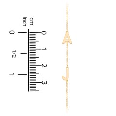 Personalized Initial Station Necklace with 3 Letters