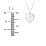 Engravable Heart with Baby Feet Cutouts Pendant – Sterling Silver