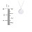Engravable Floral Small Disc Necklace – Sterling Silver