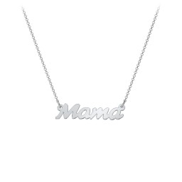 Mama Necklace In Cursive Font