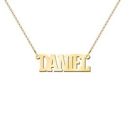 Personalized Varsity Name Necklace