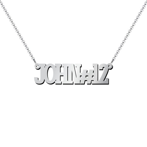 Personalized Varsity Name Necklace