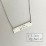 Personalized Handwriting Bar Pendant