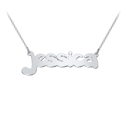 Personalized Bubble Name Necklace