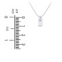 Small Initial Tag Necklace with Birthstone