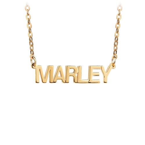 Personalized Name Necklace – 18K Gold Plated Silver
