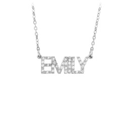 Personalized Pavé Name Necklace