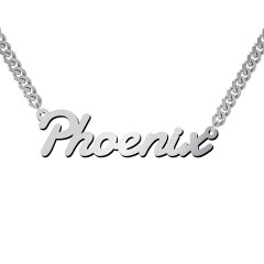 Personalized Name Necklace with Open Curb Chain