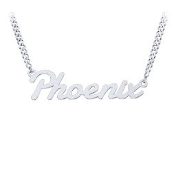Personalized Name Necklace with Open Curb Chain