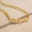 Personalized Name Necklace with Chunky Open Curb Chain