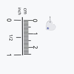 Engravable Sideways Heart Charm