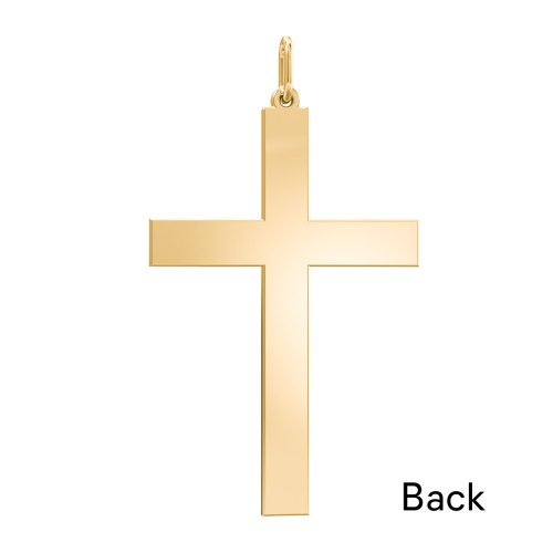 Men's Classic Engravable Cross Pendant