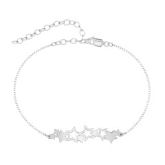 Star Cluster Bar Anklet – 18K Gold Plated Silver