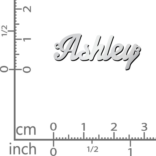 The Glamorous Name Anklet – Sterling Silver