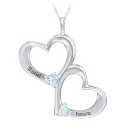 Fusion Hanging Hearts Pendant