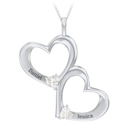 Fusion Hanging Hearts Pendant