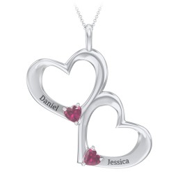 Fusion Hanging Hearts Pendant