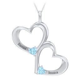 Fusion Hanging Hearts Pendant