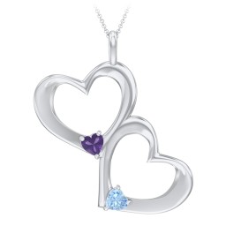 Fusion Hanging Hearts Pendant