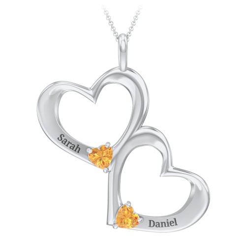 Fusion Hanging Hearts Pendant