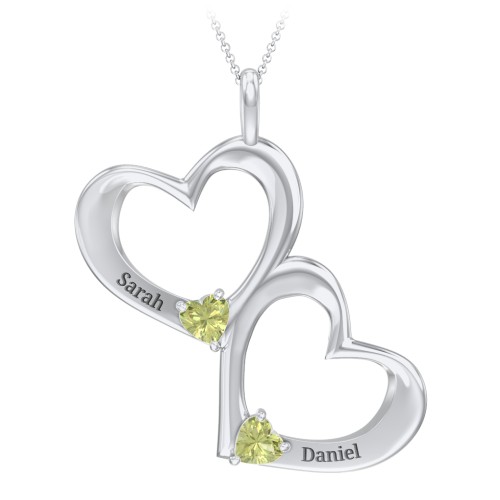 Fusion Hanging Hearts Pendant