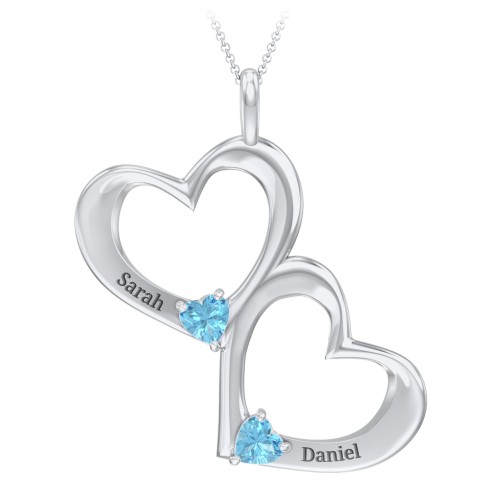 Fusion Hanging Hearts Pendant
