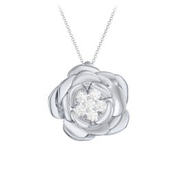 Family Rose Birthstone Pendant