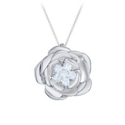 Family Rose Birthstone Pendant