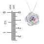 Family Rose Birthstone Pendant
