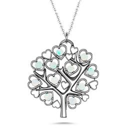 Heart Family Tree Pendant